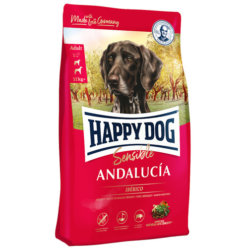 Happy Dog Andalucía 11 kg (iberska ošípaná & ryža) bez pšenice