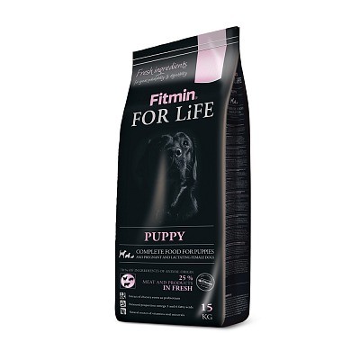 FITMIN FOR LIFE PUPPY – kompletné krmivo pre šteňatá, dojčiace a gravidné suky 15 kg