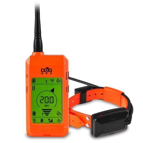 Satelitný GPS lokátor Dogtrace DOG GPS X23 sada pre tri psy - Oranžový