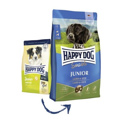 Happy Dog Junior Lamb & Rice 10 kg (od 7. mesiaca do 18. mesiaca = 2. fáza) jahňacina & ryža