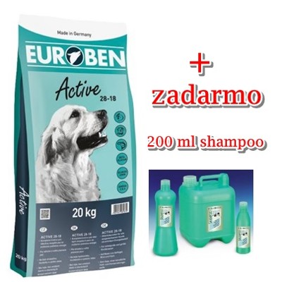 EUROBEN Active 28-18, 20 kg + 200 ml shampoo zadarmo