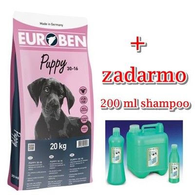 EUROBEN Puppy 30-16, 20 kg + 200 ml shampoo zadarmo