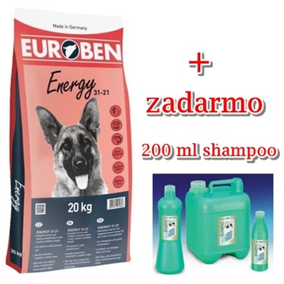 EUROBEN Energy 31-21, 20 kg + 200 ml shampoo zadarmo